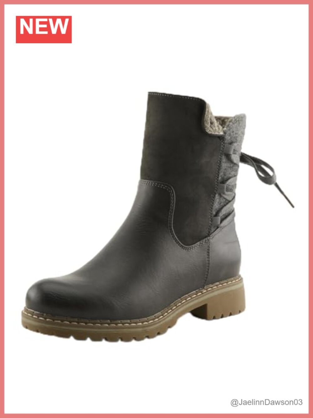PATRIZIA Women's Ankle Boots Pull-On with Zipper Closure Vegan-Friendly